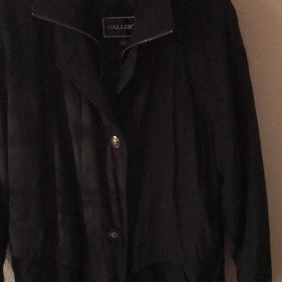Black rain three-quarter length jacket. - Picture 7 of 7